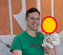 Scott Fanello with his daughter, Alessa.
(Her face is covered intentionally to protect her privacy.)